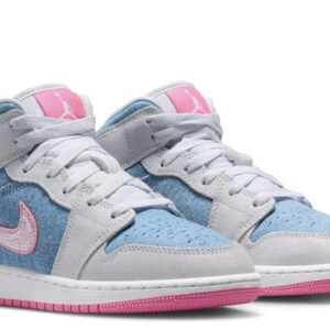 Air Jordan 1 Mid Demin Sequin (GS)